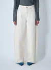 Jacquemus Trousers With Pleated Front And Side Pockets In White
