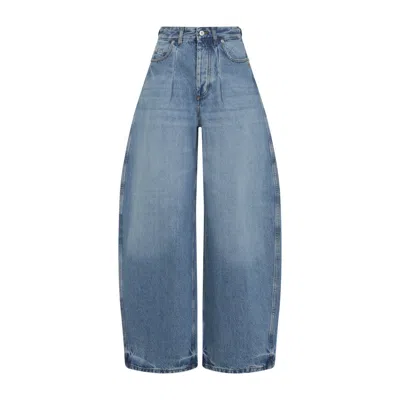 Jacquemus Le De-nimes Ovalo Jeans Women In Blue