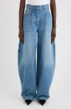 Jacquemus Le De-nîmes Ovalo Wide Leg Jeans In Multi