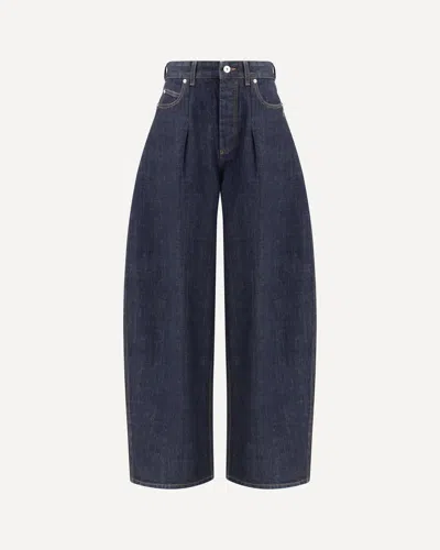 Jacquemus Women Le De-nimes Oversized Jeans In Blue
