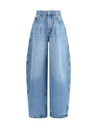 Jacquemus Le De-nimes Oversized Jeans In Blue