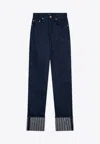 Jacquemus Le De-nîmes Turn-up Jeans In Blue