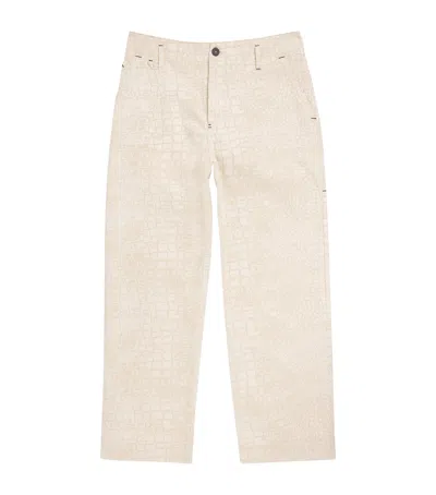Jacquemus The Fernando De-nîmes Trousers In Beige