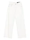 Jacquemus Le De Nimes Wide Leg Jeans In White