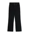Jacquemus Le Haut De Nimes Denim Straight Jeans In Black