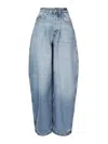 Jacquemus Le De Nmes Oval Jeans In Blue