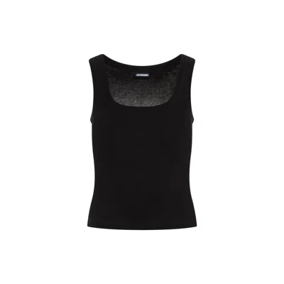 Jacquemus Le Debardeur Gros Grain In Black