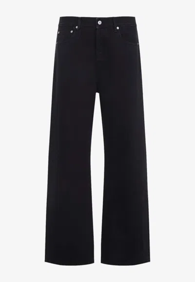 Jacquemus Le De-nimes Droit Straight-leg Jeans In Black