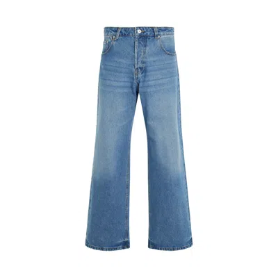 JACQUEMUS MEN'S LE DENIMES LARGE JEANS