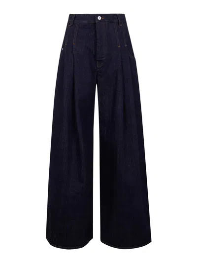 Jacquemus Le De-nimes Souro Wide Leg Jeans In Blue
