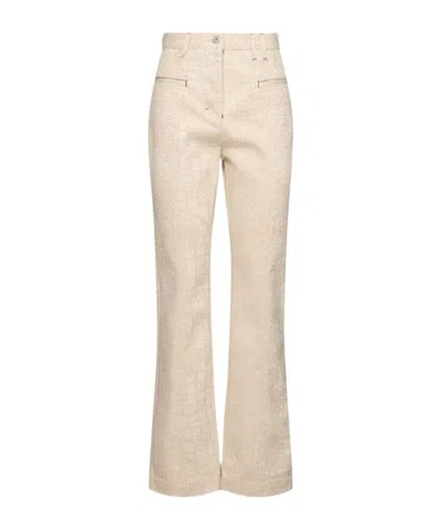 Jacquemus Le De-n?mes Norma Straight Jeans In Neutral