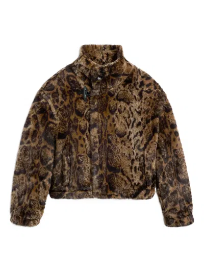 Jacquemus Le Fernando Faux-fur Jacket In Animal Print