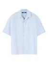 Jacquemus Le Fonccio Short-sleeve Button-up Shirt In Blue