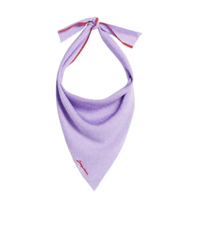 Jacquemus Le Foulard Brilho Scarf In Purple