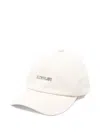 Jacquemus Le Gadjo Logo-lettering Cotton Cap In Neutral