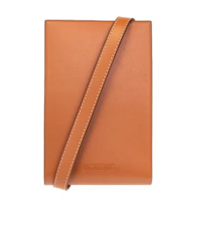 Jacquemus Le Gadju Neck Wallet In Brown