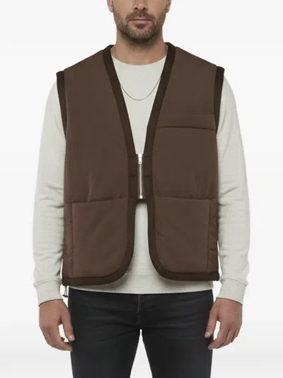 Pre-owned Jacquemus Le Gilet Pino Padded Vest In Brown
