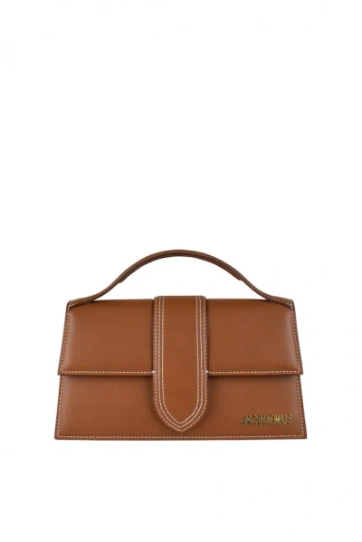 Jacquemus Le Grand Bambino Smooth Leather Bag In Light Brown 2