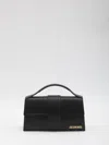 Jacquemus Le Bambino Small Leather Shoulder Bag In Black