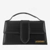 Jacquemus Le Grand Bambino Bag In Black Leather Women In Black