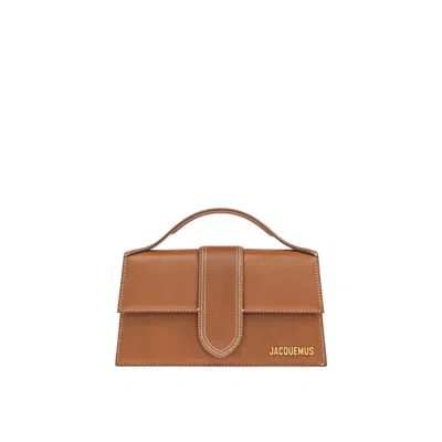 Jacquemus Le Grand Bambino In Smooth Leather In Brown
