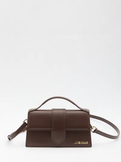 Jacquemus Le Grand Bambino Leather Shoulder Bag In Brown