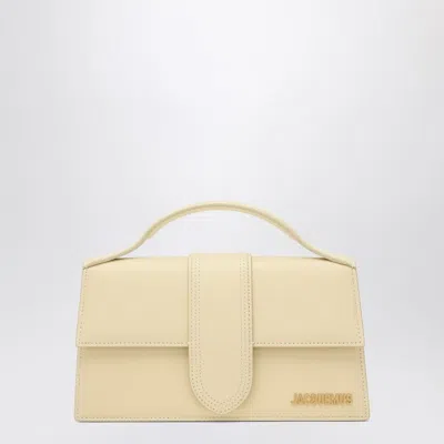 JACQUEMUS JACQUEMUS  LE GRAND BAMBINO BAG IN IVORY LEATHER