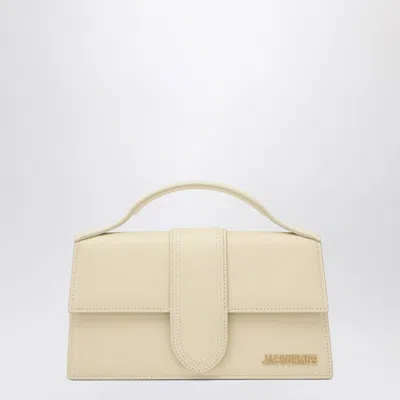 Jacquemus Le Grand Bambino Bag In Ivory Leather Women In White