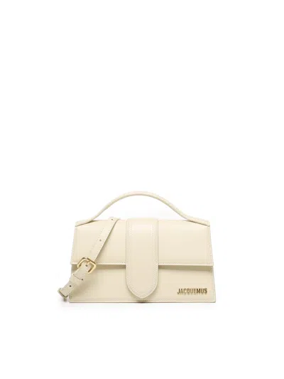 Jacquemus Le Grand Bambino Leather Top-handle Bag In Beige