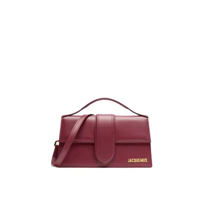 Jacquemus Le Grand Bambino Bag Women In Burgundy