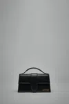 Jacquemus Le Grand Bambino Leather Shoulder Bag In Black