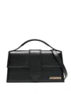 Jacquemus Rectangular Top Handle Detachable Strap Shoulder Bag In Black