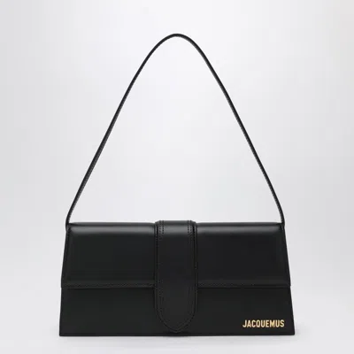 JACQUEMUS JACQUEMUS LE GRAND BAMBINO BLACK LEATHER BAG WOMEN