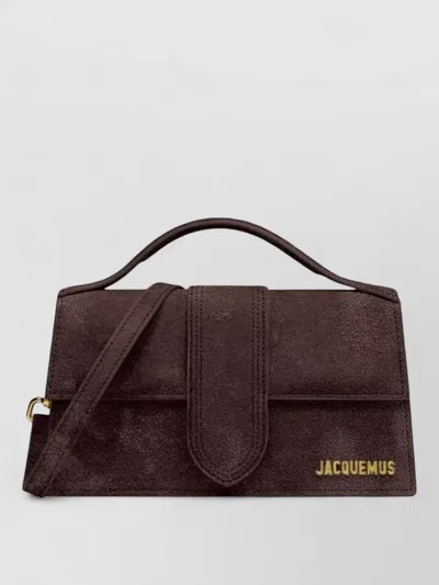 Jacquemus Le Grand Bambino Calf Leather Shoulder Bag In Brown