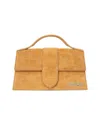 Jacquemus Le Grand Bambino Croc-embossed Suede Top Handle Bag