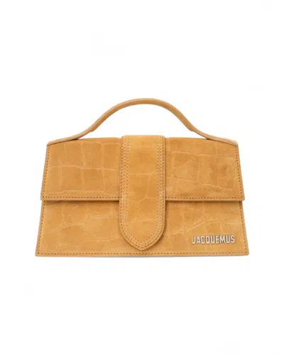 JACQUEMUS JACQUEMUS LE GRAND BAMBINO CAMOSCIO COCCO HANDBAG