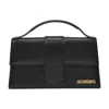 Jacquemus Le Grand Bambino Leather Shoulder Bag In Black