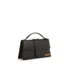 Jacquemus Calf Leather Rectangular Mini Bag With Handle In Black