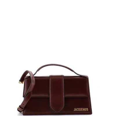 Jacquemus Le Grand Bambino Flap Bag Leather In Brown