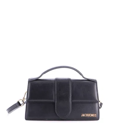 Jacquemus Le Grand Bambino Flap Bag Leather In Purple