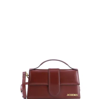 Jacquemus Le Grand Bambino Flap Bag Leather In Red