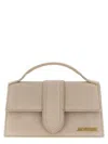 Jacquemus Le Grande Bambino Suede Top Handle Bag In Neutral