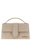 Jacquemus Le Grande Bambino Suede Top Handle Bag In Neutral