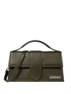 Jacquemus Dark Khaki Bambino Large Crossbody Bag In Green