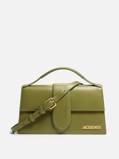 Jacquemus Le Grand Bambino Khaki Bag In Black