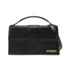 Jacquemus Le Bambino Leather Tote Bag In Black