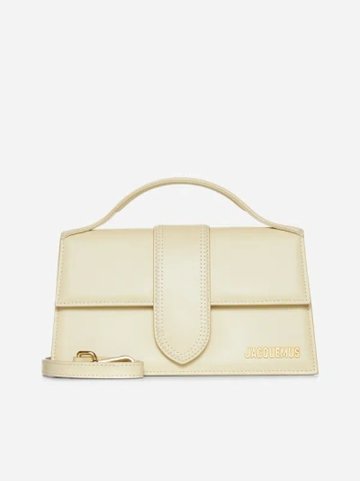 Jacquemus Le Grand Bambino Leather Bag In Beige