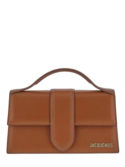 Jacquemus Brown Le Bambino Crossbody Bag In Leather Brown