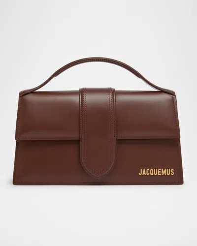 Jacquemus Le Grand Bambino Leather Crossbody Bag In Brown