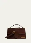 Jacquemus Le Grand Bambino Leather Crossbody Bag In Brown
